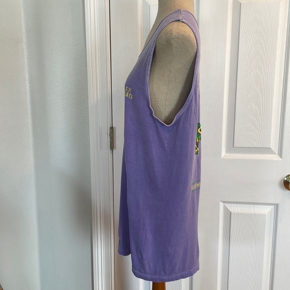 Alpha Phi Sigma Chi let’s go to NOLA Tank top purple Mardi Gras M medium - Picture 6 of 8